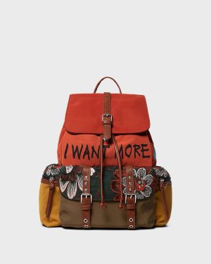 Orange Studs Backpack